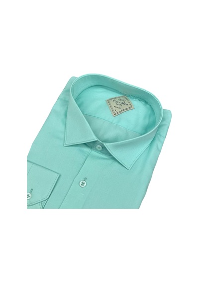 Linen Keten Slim Fit 4 Mevsim Giyilebilen Pamuklu Gömlek Pastel Yeşil