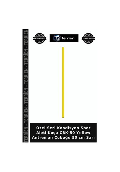 Özel Üretim Cbk-50 Yellow Antreman Çubuğu 50 Cm Sarı Antrenör Beceri Takım