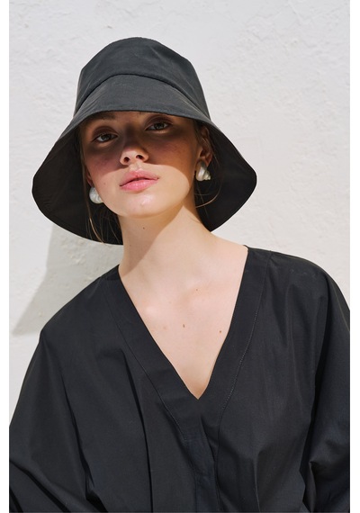 Manuka Bucket Bağcıklı Şapka Siyah Ss26spk00006-01