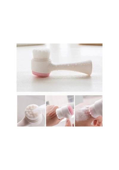 Çift Taraflı Yüz Cilt Gözenek Temizleme Fırçası Peeling Fırça