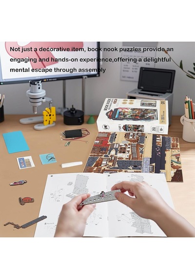 3d Wooden Puzzle Book Stand Series Edo Sokura Journey 68049