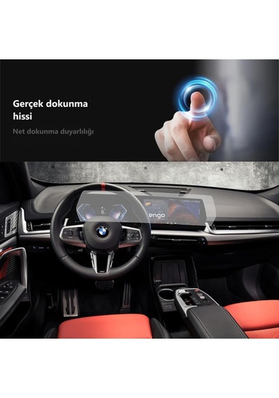 Tr Bmw X1 Mat Ekran Koruyucu U11 Kavisli Ekran 10.25 İnç 10.7 İnç İle Uyumlu Tek Parça Bilgi Ekranı Kontrol Ekran