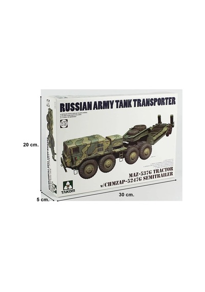 Takom 5004, 1/72 Maz-537g Çekici Ve Chmzap-5247g Römorku Plastik Maketi
