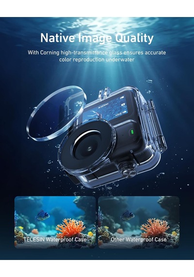 Osmo Nano Uyumlu Su Geçirmez Kılıf 60m , Osmo Nano Waterproof Dive Case
