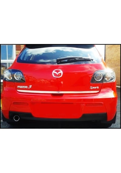 Ebal Otomotiv Mazda 3 HB Krom Bagaj Alt Çıtası 2003-2009 ARASI P.Çelik