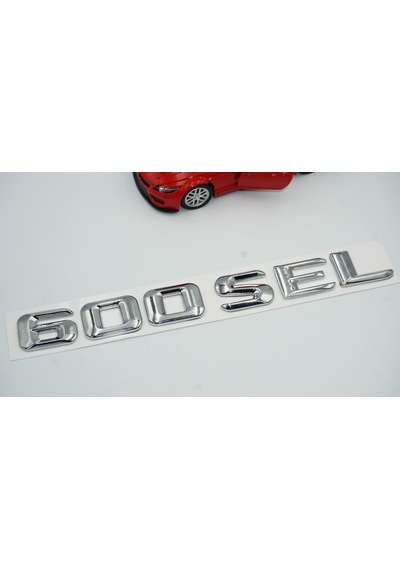 600 SEL Bagaj Krom Metal 3M 3D Yazı Logo