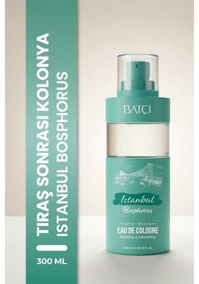 Batçı After Shave Tıraş Sonrası Edc Kolonya 300 Ml İstanbul Bosphorus