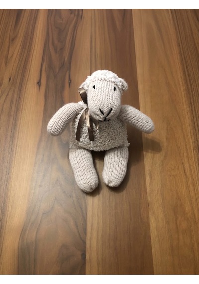 Kozababy Handmade El Örgüsü Bebek Hediye Seti - Amigurumi Uyku Arkadaşı Ve Krem Bebek Yeleği Takımı Özel Kutulu Beyaz - Pembe