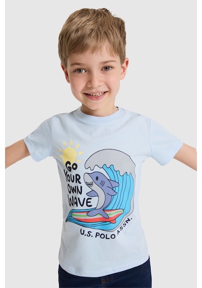 U.s. Polo Assn. Erkek Çocuk Açık Mavi Tişört 50325606-vr003 Acık Mavı