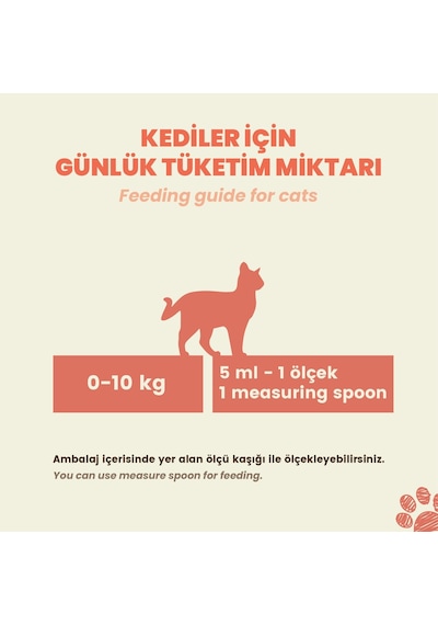 Kito Premium Kedi ve Köpekler İçin Omega 3 & 6 İçerikli Balık Yağı 200 ML