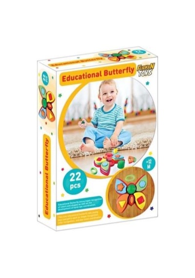 Furkan Toys Babies Eğitici Kelebek 22 Prç Zeka Geliştirici oyuncak