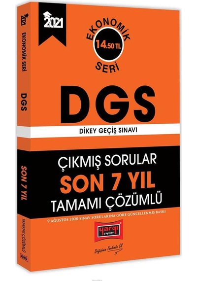 Yargı Yayınları 2021 Dgs Son 7 Yıl Tamamı Çözümlü Çıkmış Sorular