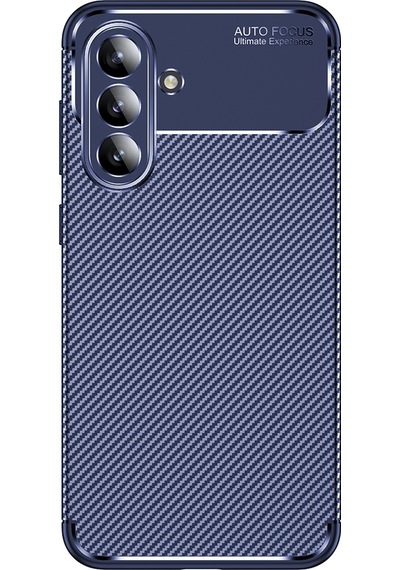 Adige Samsung Uyumlu Galaxy A57 Kılıf Negro Karbon Desen Silikon
