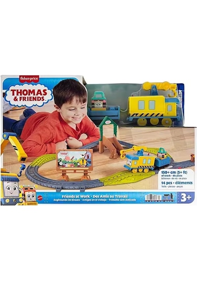 Thomas Ve Arkadaşları Motorlu Tren Seti Friends At Work Hgy78-jcy75