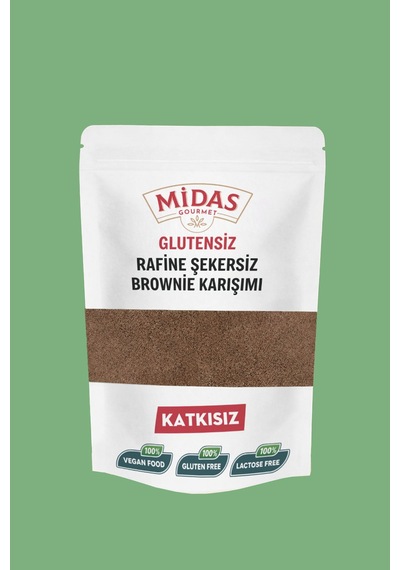 Glutensiz Rafine Şekersiz Brownie Karışımı 250 Gr Sağlıklı Tatlı