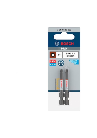 Bosch Pro Impact R3 X 55 Mm Kare Uçlu 2''li Vidalama Ucu 2608522552