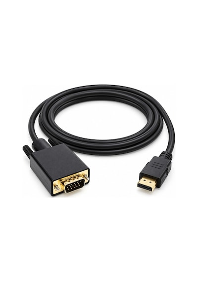 Primex Px-1440 1.8 Metre Hdmı To Vga Görüntü Kablosu, Hdmı Çıkıştan Vga Monitör Projeksiyona Dönüştürücü, Pc Laptop Ps5 Xbox Uyumlu, Full Hd, Tek Yönlü