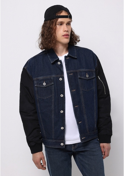 Colin's Colins Oversize Fit Düğmeli Astarsız Erkek Koyu Mavi Ceket Cl1076080 Q1.v1 Dn44498 Denim Colin's Colins Oversize Fit Düğmeli Astarsız Erkek Koyu Mavi Ceket Cl1076080 Q1.v1 Dn44498 Denim