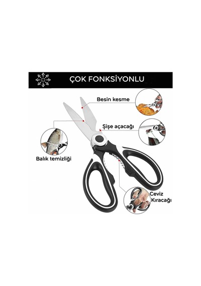 Arvale Çok Fonksiyonlu Paslanmaz Çelik Tavuk Makası Tavuk Balık