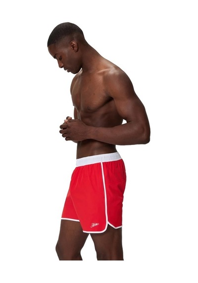 Speedo Solid Logo Volley 16" Erkek Şort Mayo Kırmızı