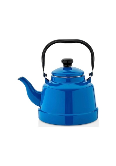 Ebru Metal Emaye Mavi Renk Çaydanlık 22 No / 4,2 Lt Emy-22