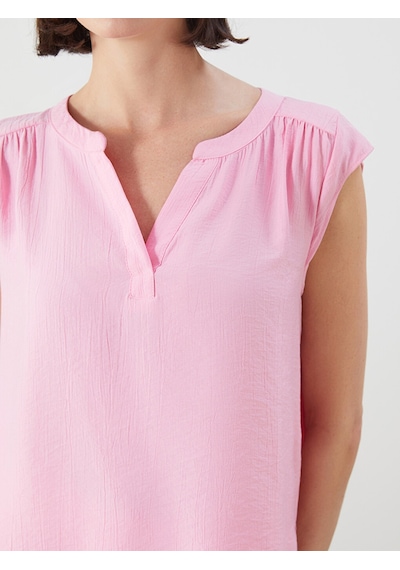 Lcwaıkıkı Classic Pembe Kaçık Yaka Bluz