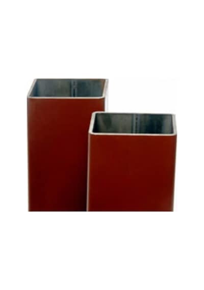 40 X 40 X 2 Mm 2 Mt Boyalı Profil Demir Metal Oksit Kırmızı