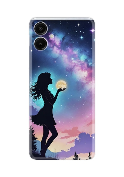 Samsung Galaxy Uyumlu - A06 Kılıf Boutique Baskılı Resimli Woman İn Moon Pcode -005
