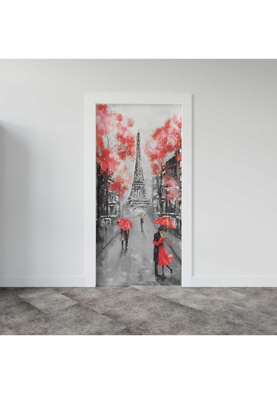 Kapı Giydirme Kapı Sticker Folyosu Parisyağlıboya
