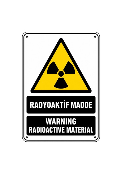 Radyoaktif Madde 50x70cm Pvc Isg Levha