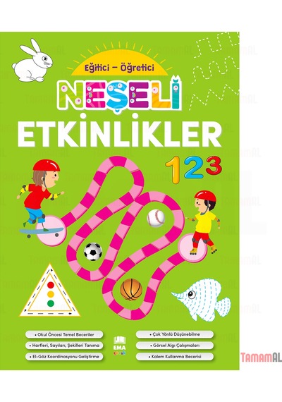 Neşeli Etkinlikler Eğitici ve Öğretici Çizgi Alıştırmaları