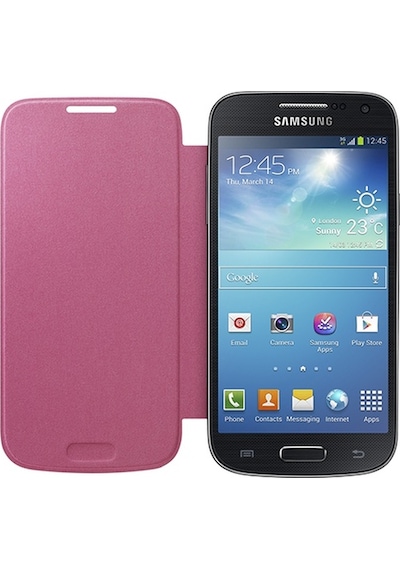 Galaxy S4 Mini İ9190 İle Uyumlu Flip Cover Kılıf Pembe Ef-fı919bpegww