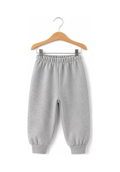 H&c Coolboy H&c %100 Pamuk Penye Bebek Tek Alt Pantalon 0-36 Ay gri