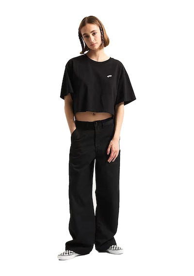 Vans Salton Relax Crop Ss Kadın Tişört C-van000p5qblkblk Siyah