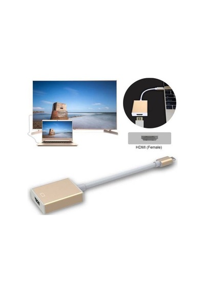 Type-C Usb-C Usb 3.1 To Hdmi 4K Çevirici Dönüştürüc Apple Uyumlu MacBook