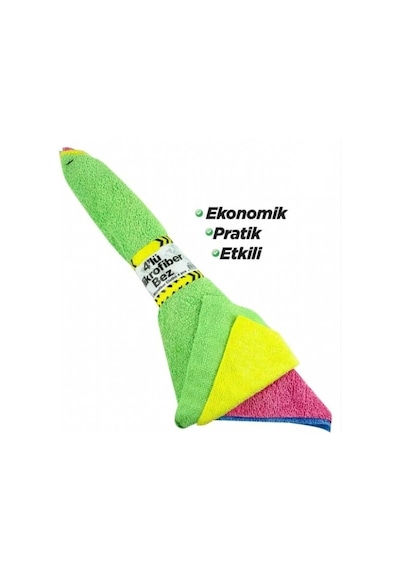 Mikrofiber Bez 30 x 30 CM 4'lü Bağ x 20 Paket
