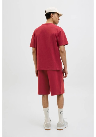 Jack & Jones Erkek T Shirt 12286609 Bordo Bordo