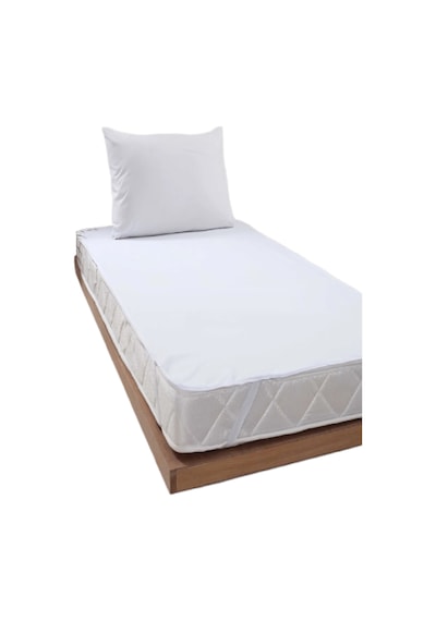 Bebesi Sıvı Geçirmez Tek Kişilik Alezi 90x200 Cm Yatak Koruyucu Micro Kumaş Beyaz