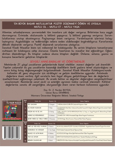 Sanatsal Klasik Masallar - Üç Küçük Kuzucuk (Üç Kitap)