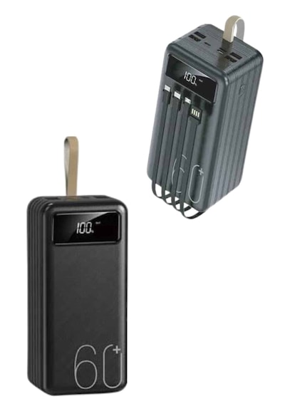 Powerbank Yüksek Kapasiteli 60.000 Mah Hızlı Şarj Şarj Özellikli Batarya Diğer 11128524