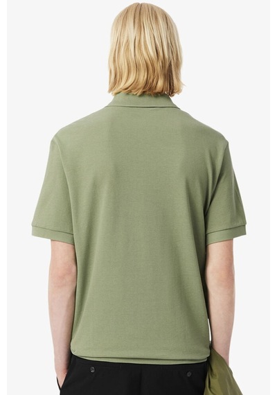 Lacoste Men's Loose Fit Kalın Pike Kumaş Polo T-shirt Erkek Polo Yaka Tişört Yeşil