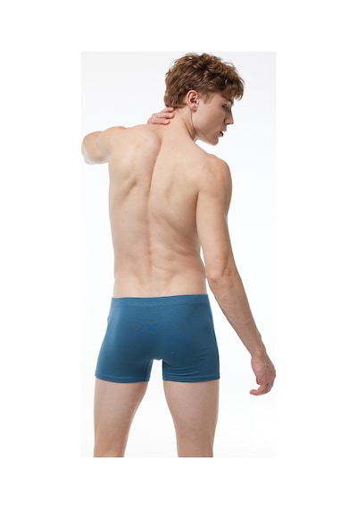 Malabadi Erkek Renkli 5 Li Pamuk Elastan Boxer 5m074 Mavi - Füme - Lacivert - Bordo - Siyah
