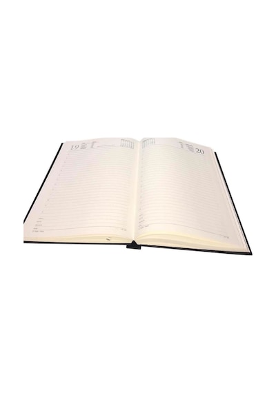 2K 2026 Yeni Yıl Deri Kapak Ajanda Defter Tarihli Çizgili 17x24 CM - Lila