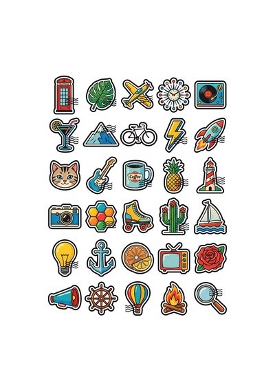 Posta Pulu Koleksiyon Pop Sticker Seti 150 Adet - 5'li Mega Paket - Laptop Defter Ajanda Etiketi Çok Renkli
