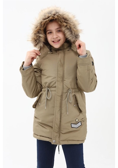 Kız Çocuk Kaban 51256 Haki