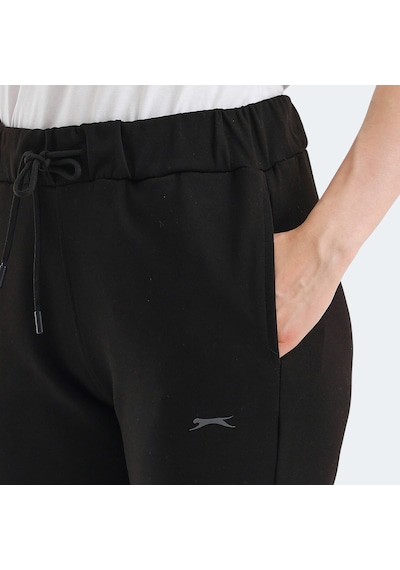 Slazenger VETERAN Kadın Cepli Siyah Eşofman Altı