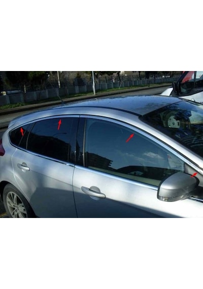 Ford Focus 3 Hb Krom Cam Çerçevesi 2012-2015 Arası