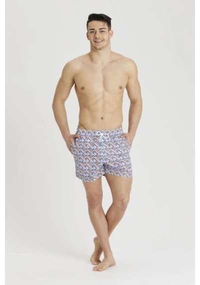 Arena Şort Men's Beach Short Allover Erkek Deniz Şortu 005253100 Mavi