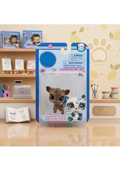 4 Parça Minişler Pet Shop Işıklı Toplu Kutulu Tekli Oyuncak Figürü - 2 Aksesuarlı Miniş Geyik