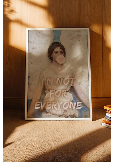 I Am Not For Everyone Çerçeveli Tablo Abbott Handerson Thayer Angel Genç Odası İçin Dekor Altered Art